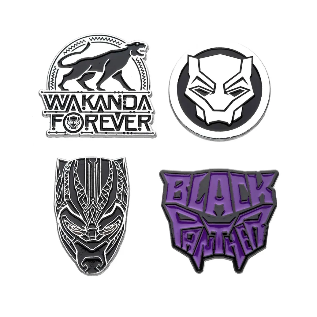 Marvel Black Panther Ansteck-Pin 4er-Pack