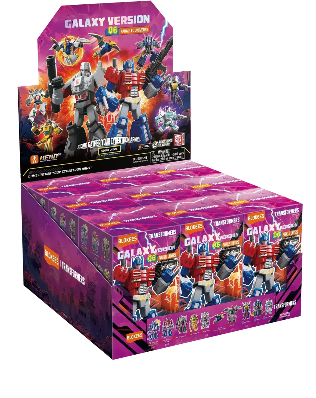 Transformers Blokees Plastic Model Kit Galaxy Version 06 One Sortiment (9)