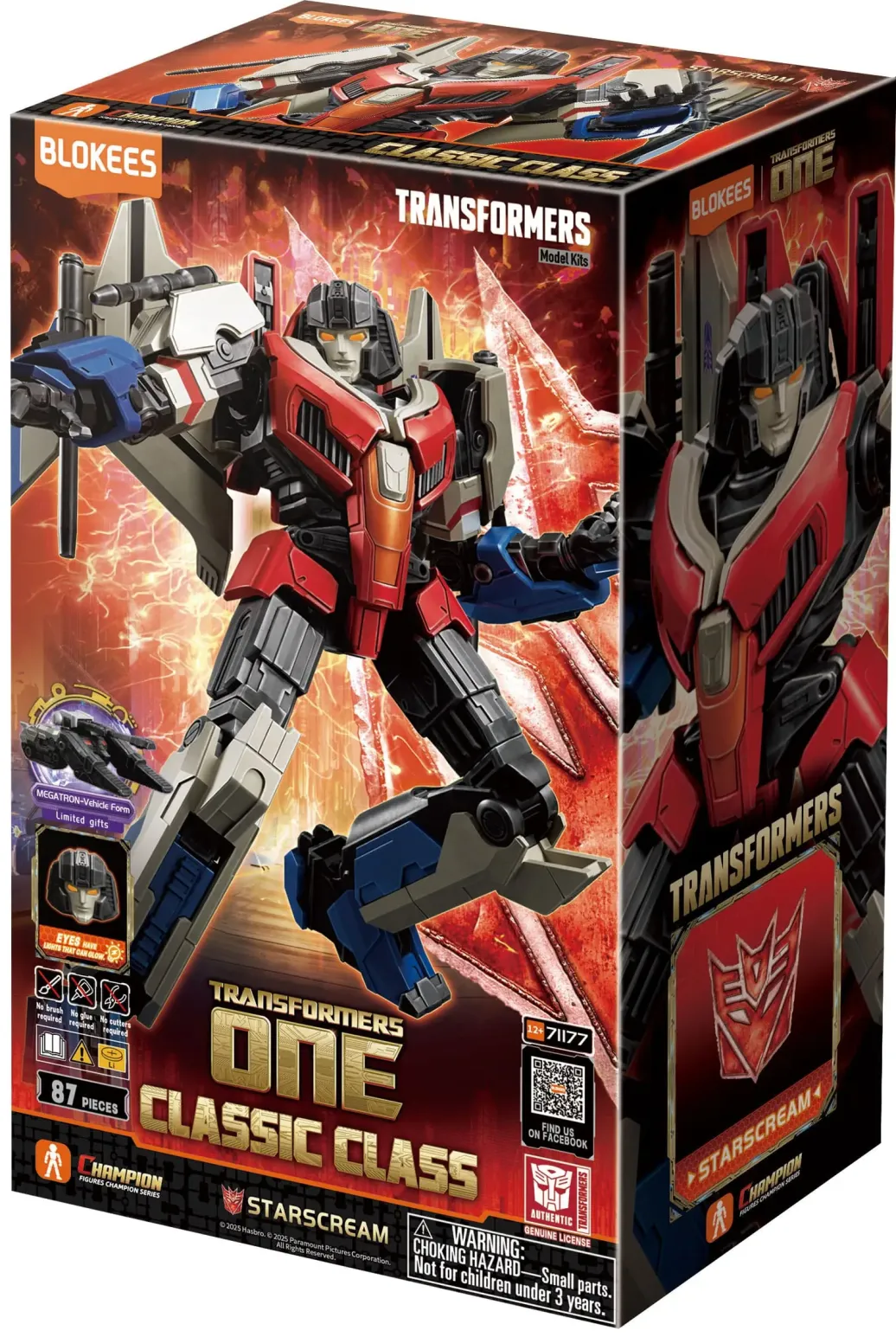 Transformers Blokees Plastic Model Classic Class 16 Starsream