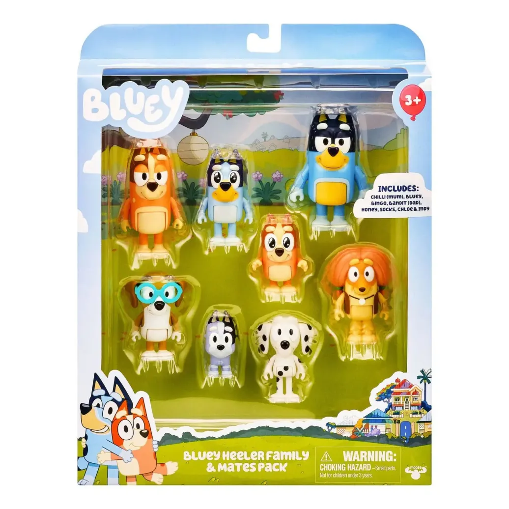 Bluey Actionfiguren 8er-Pack