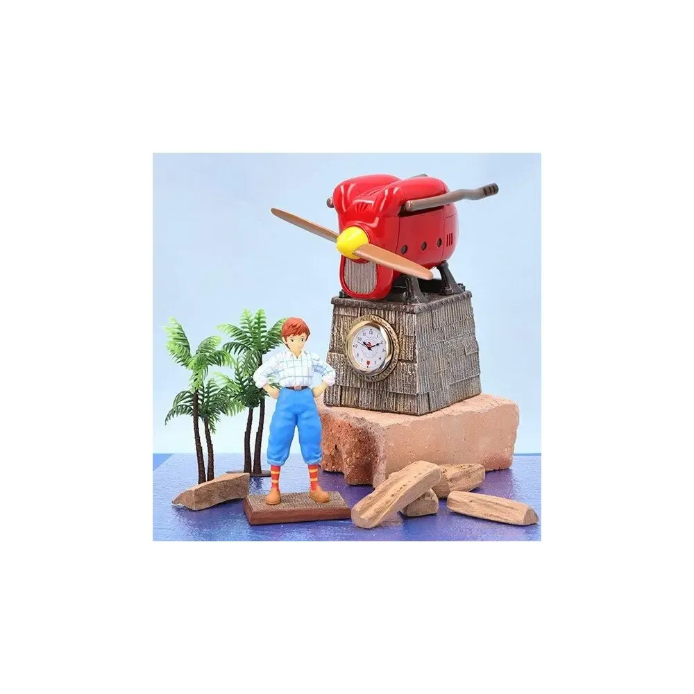 Porco Rosso Tischuhr Fio Piccolo Savoia Late Model 15 cm