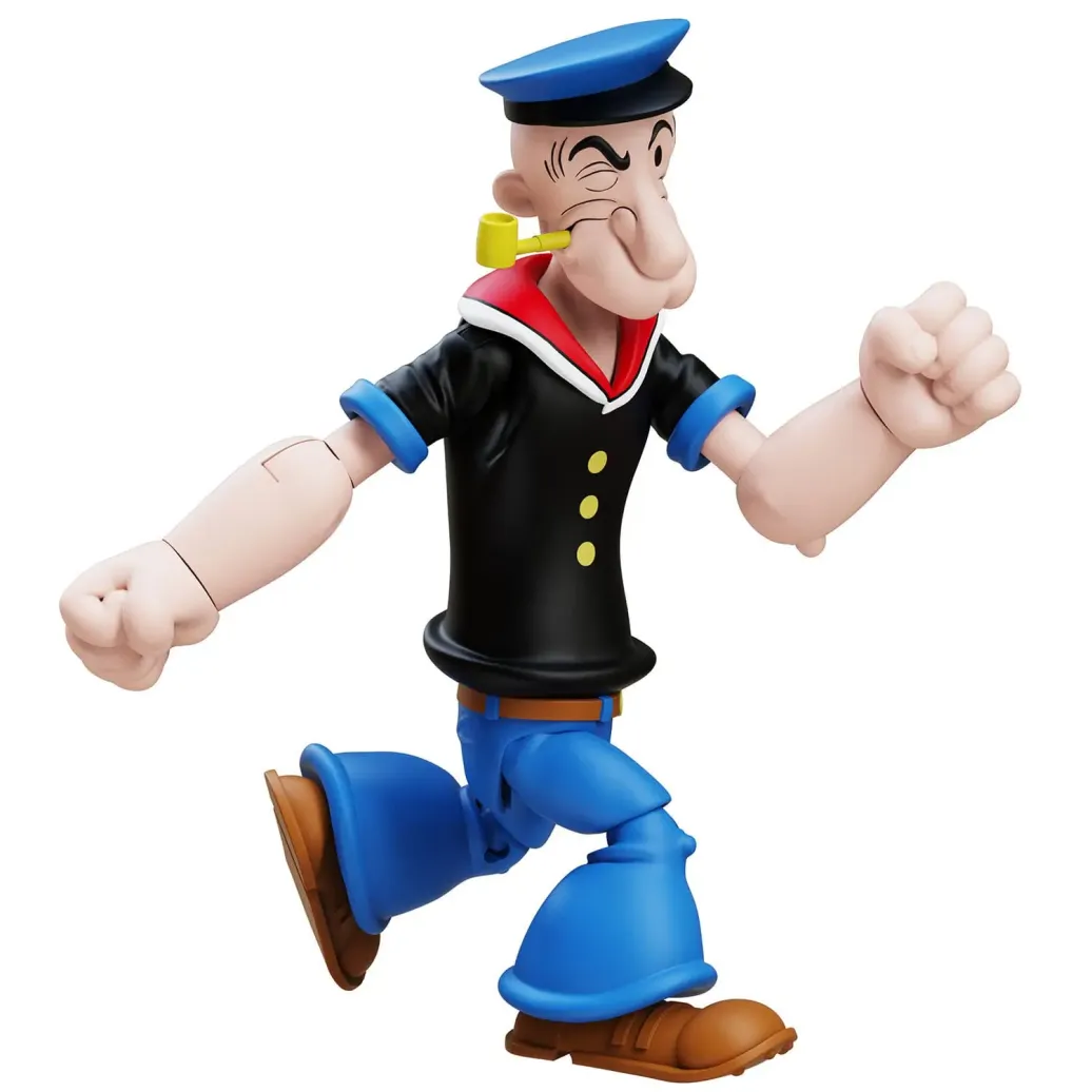 Popeye Actionfigur Wave 03 Popeye 1st Appearance Black Shirt