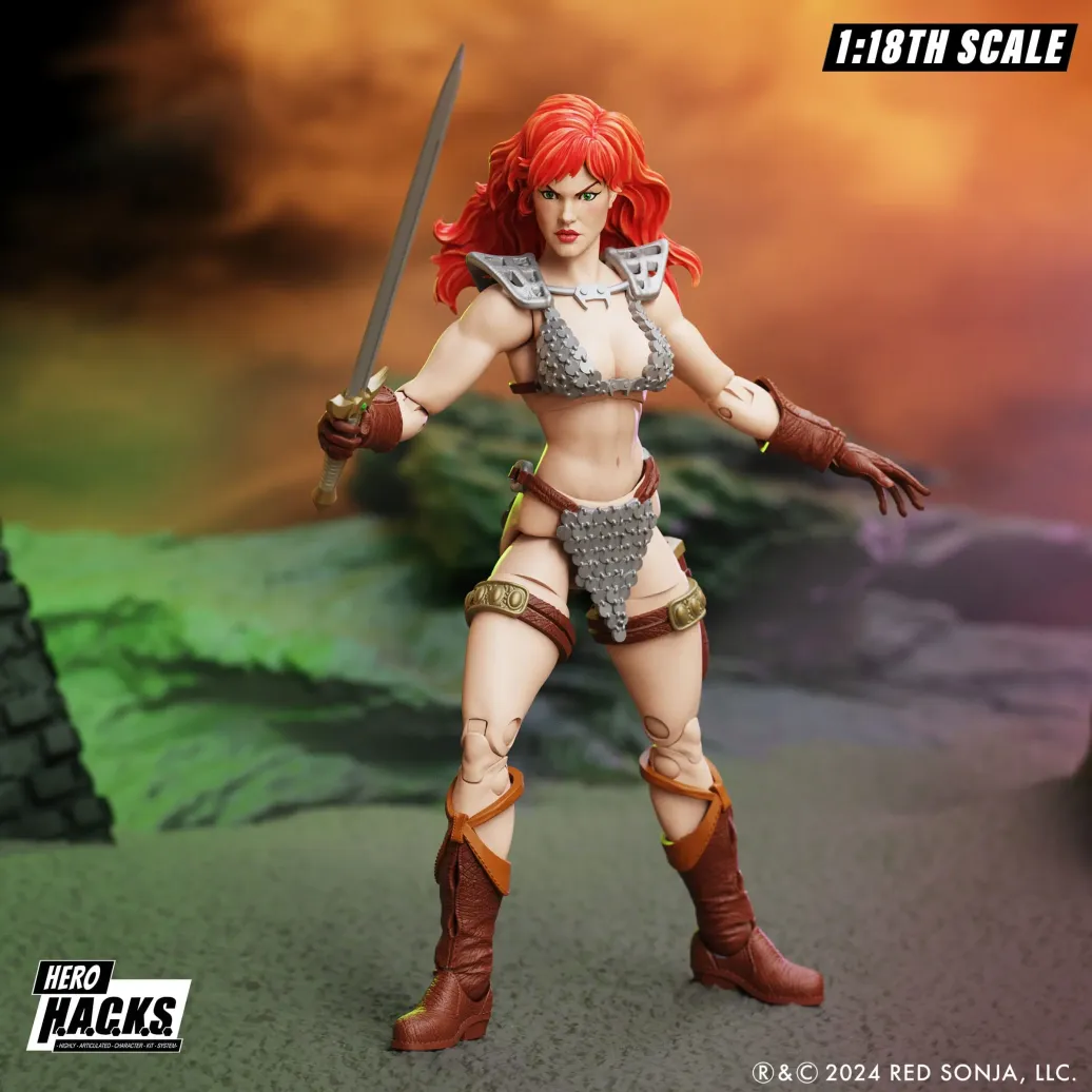 Flash Gordon Hero H.A.C.K.S. Actionfigur Red Sonja