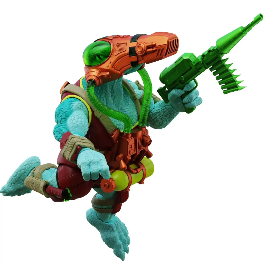 Saurozoic Warriors Actionfigur Javvik Mosa Mosasaurus (Underwater Assault) 15 cm