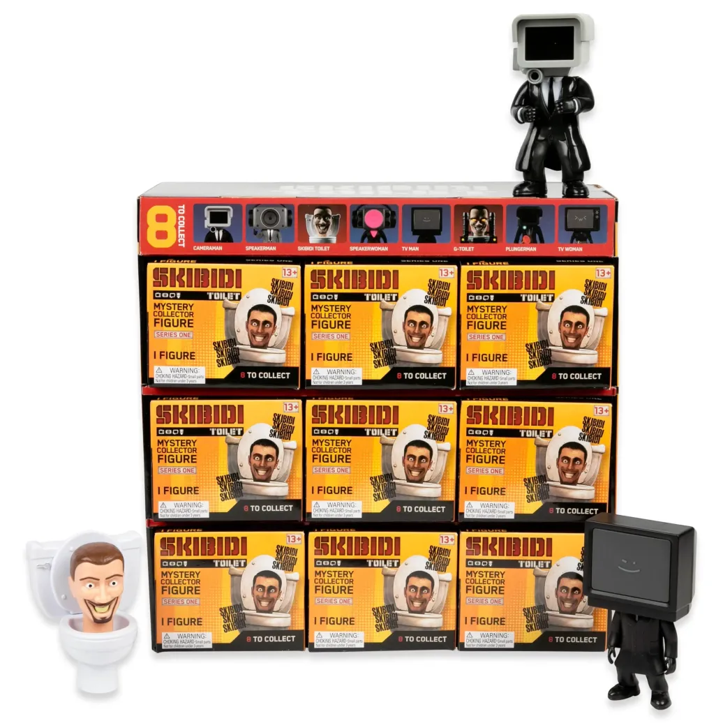 Skibidi Toilet Figuren 11 cm Series 1 Display (9)