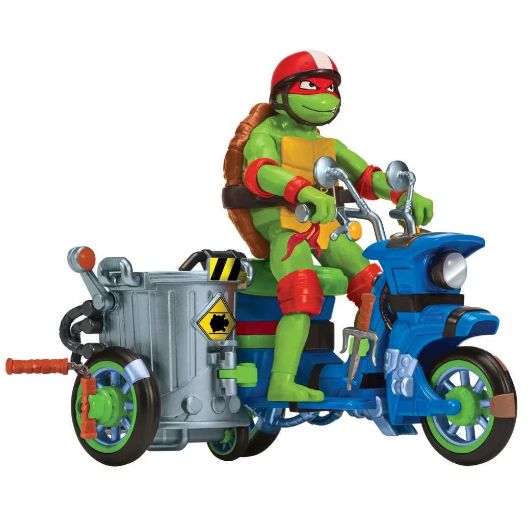 Teenage Mutant Ninja Turtles: Mutant Mayhem Action Figur Raphael & Scooter mit Seitenwagen 11 cm 