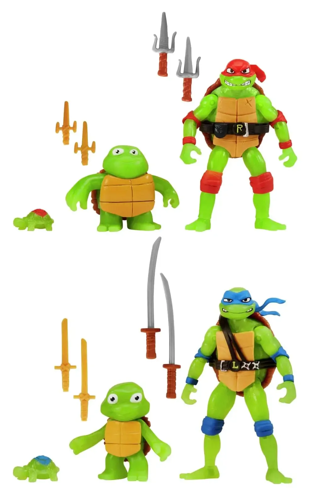 Teenage Mutant Ninja Turtles: Mutant Mayhem Actionfiguren 3er-Pack Raphael Evolution Raphael & Leonardo Assortment (6)