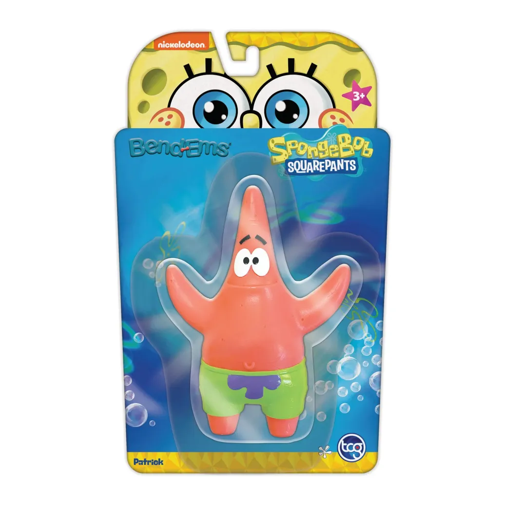 SpongeBob Schwammkopf Bend-Ems Actionfiguren Patrick Star 15 cm
