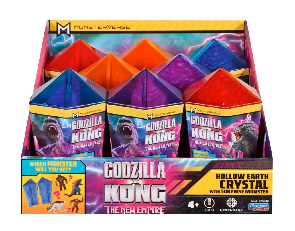 Godzilla x Kong The new Empire Blind Box Cyrstal Monster Reveal 5 cm Display (8)