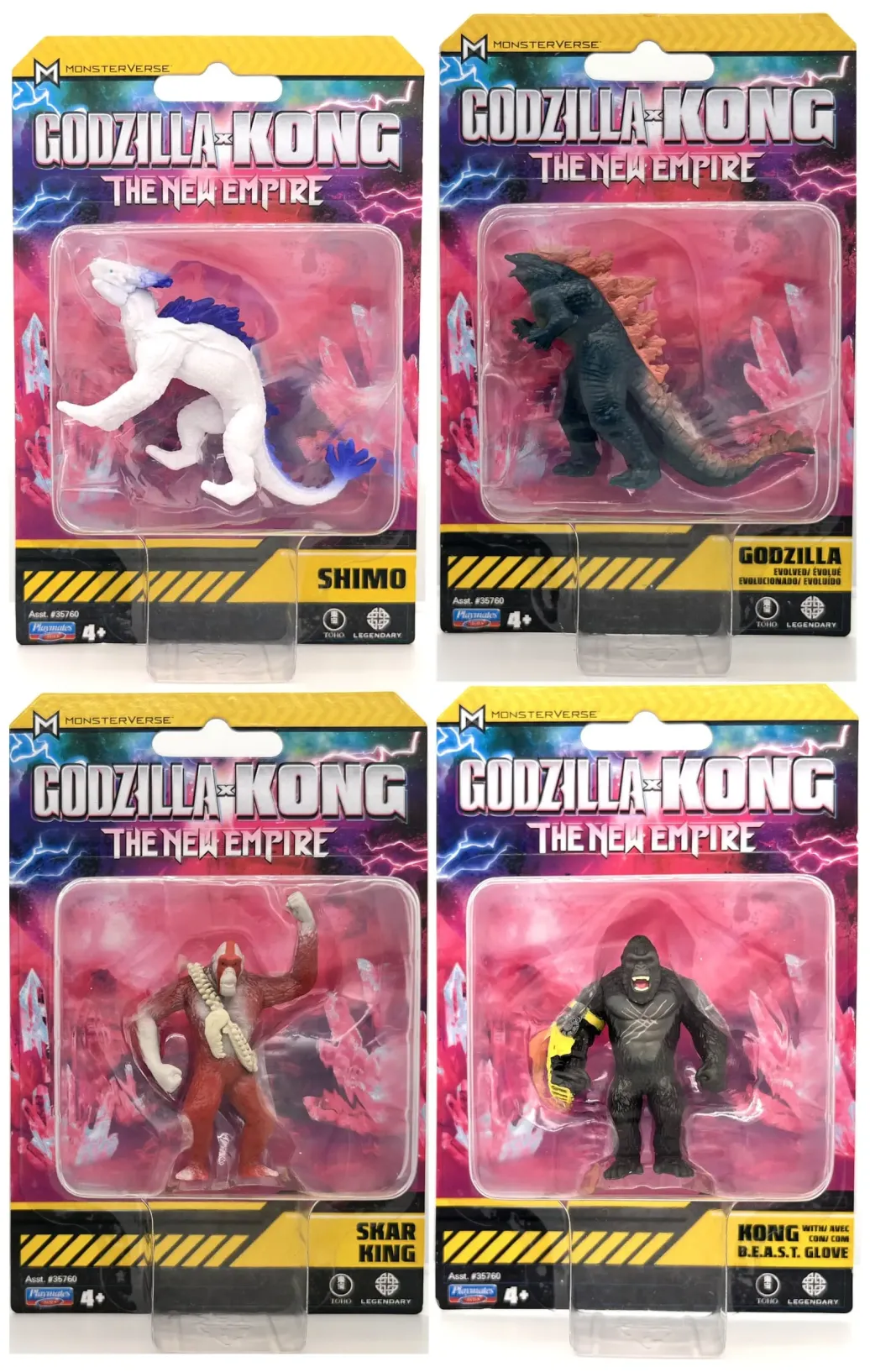 Godzilla x Kong The new Empire Actionfiguren Mini Monster 5 cm Sortiment (24)
