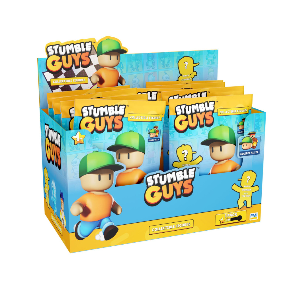 Stumble Guys Collectible Figure in Blind Foil Bag Display (24)