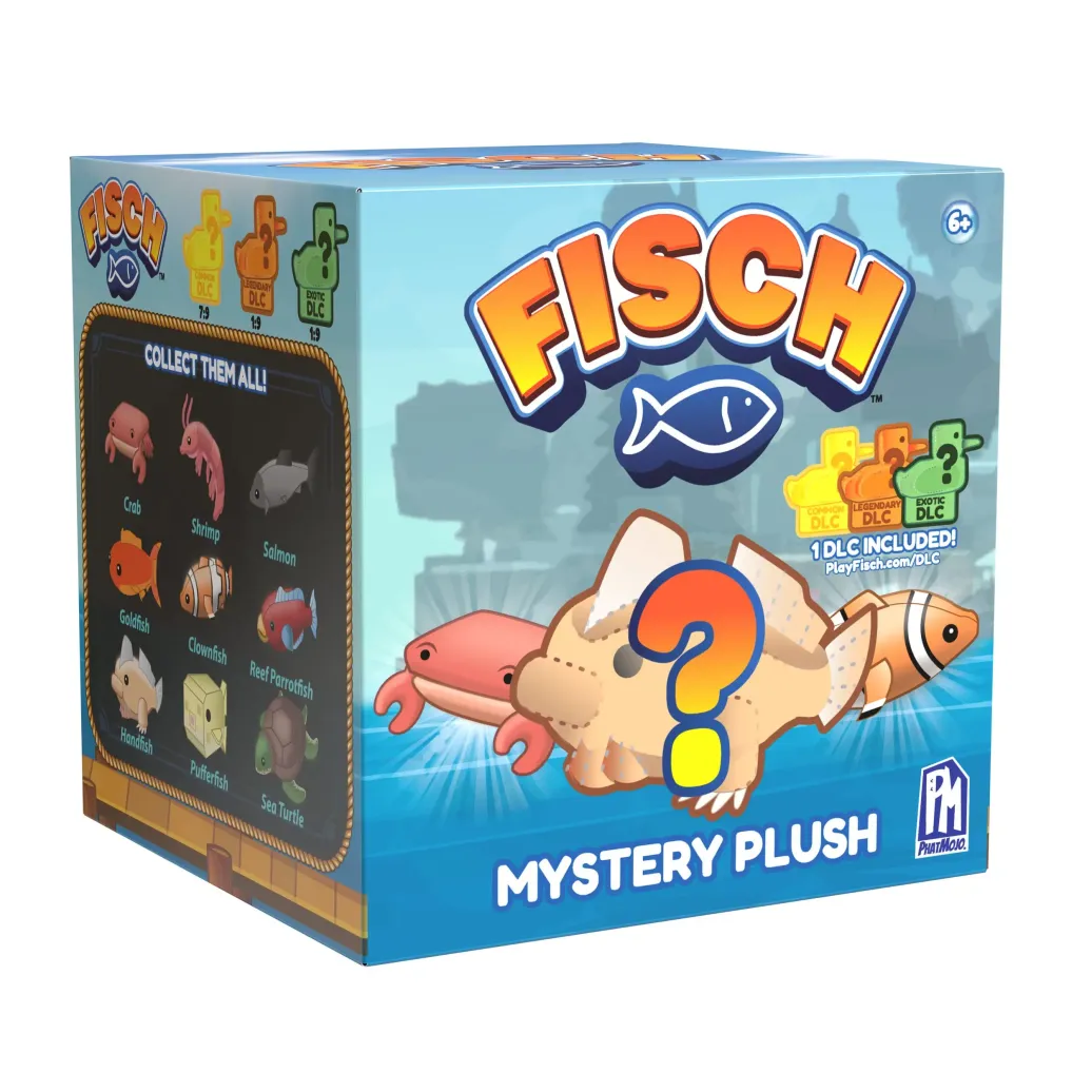 Roblox Fisch: Series 1 Plüschfigur Blind Box mit DLC Code (10 cm)