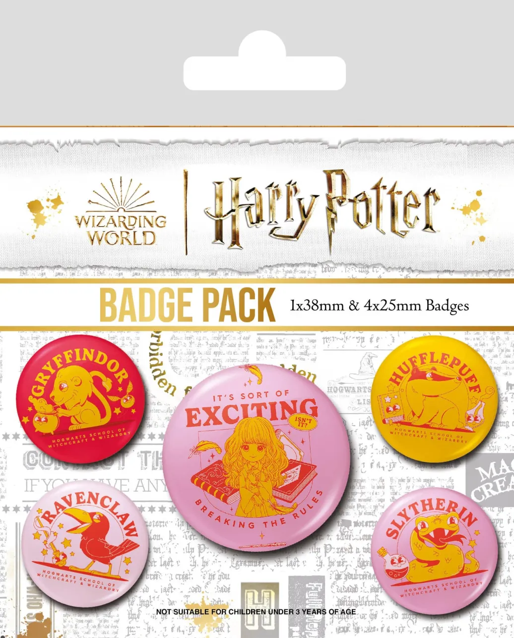 Harry Potter Ansteck-Buttons 5er-Pack Witty Witchcraft 