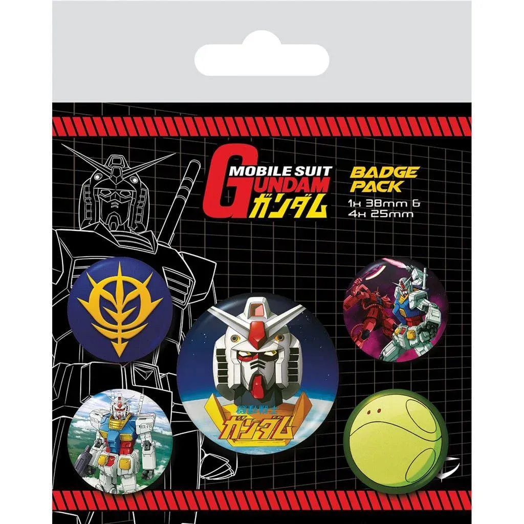 Mobile Suit Gundam Ansteck-Buttons 5er-Pack Intergalactic 