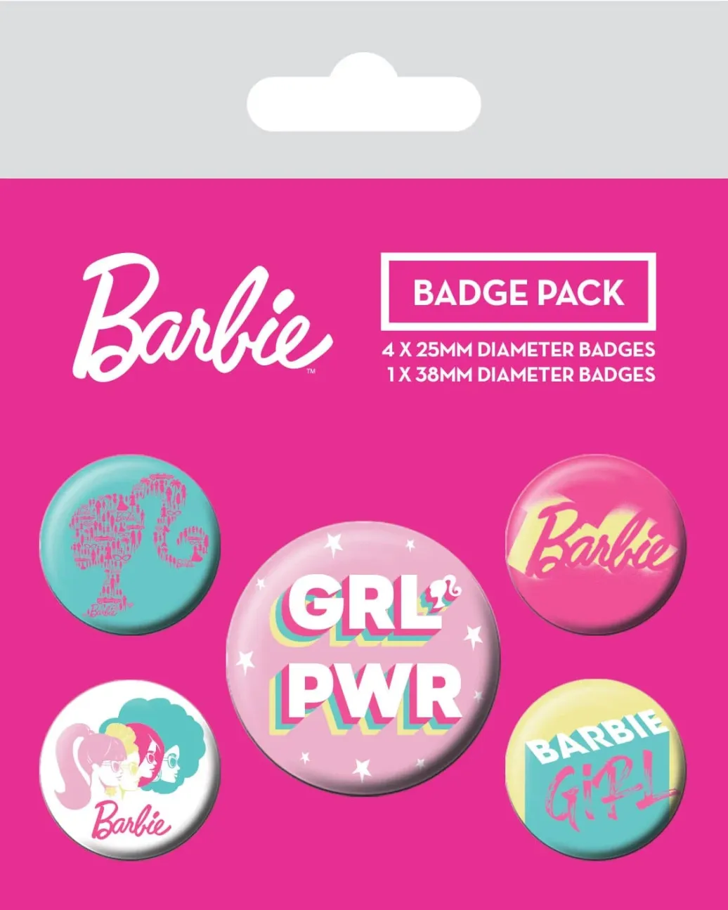 Barbie Ansteck-Buttons 5er-Pack Girl Power 