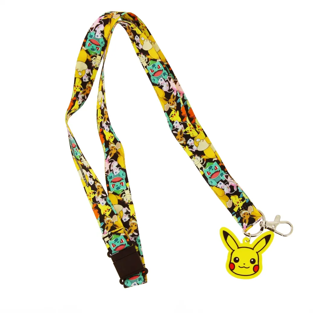 Pokemon Schlüsselband mit Anhänger Pikachu