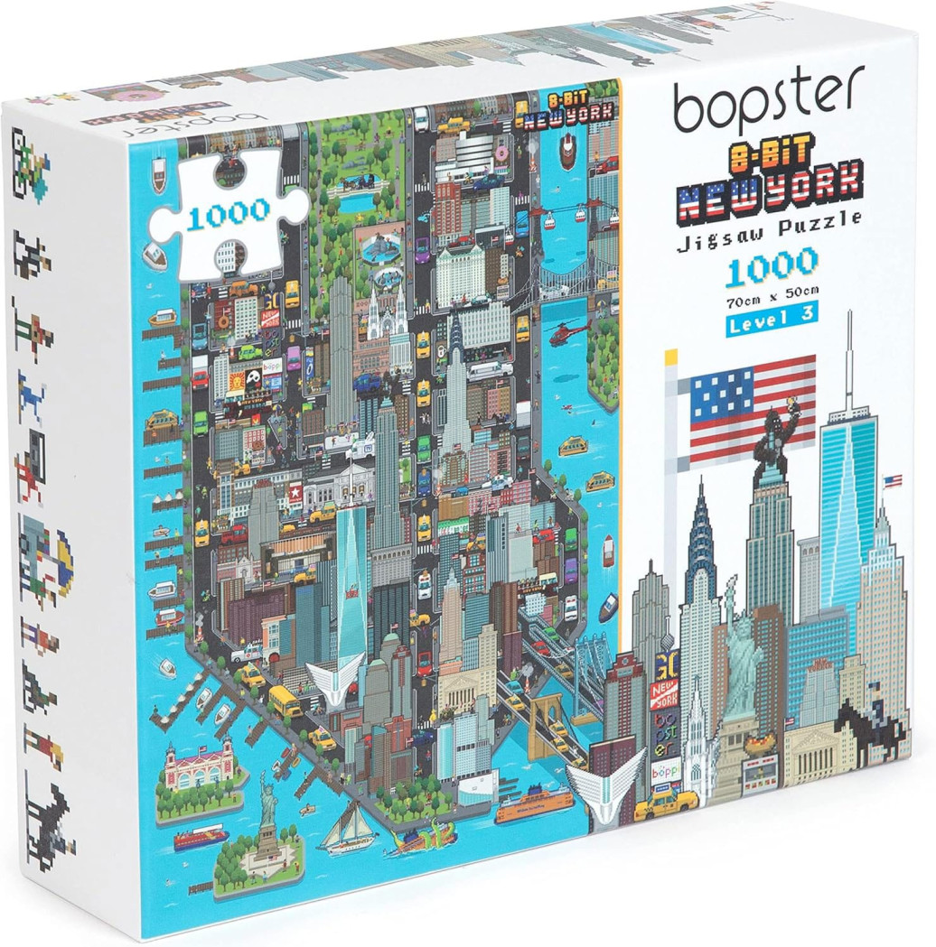 8-Bit Pixel Puzzle New York Level 3 1000 Teile