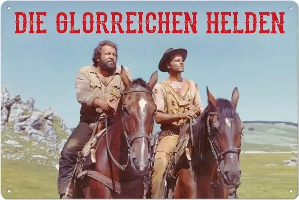 Bud Spencer & Terence Hill Blechschild Die glorreichen Helden 20 x 30 cm
