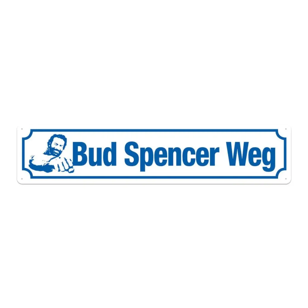 Bud Spencer Blechschild Bud Spencer Weg 46 x 10 cm