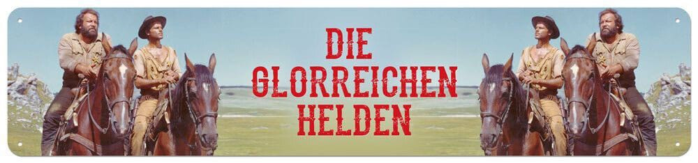 Bud Spencer & Terence Hill Blechschild Die glorreichen Helden 46 x 10 cm