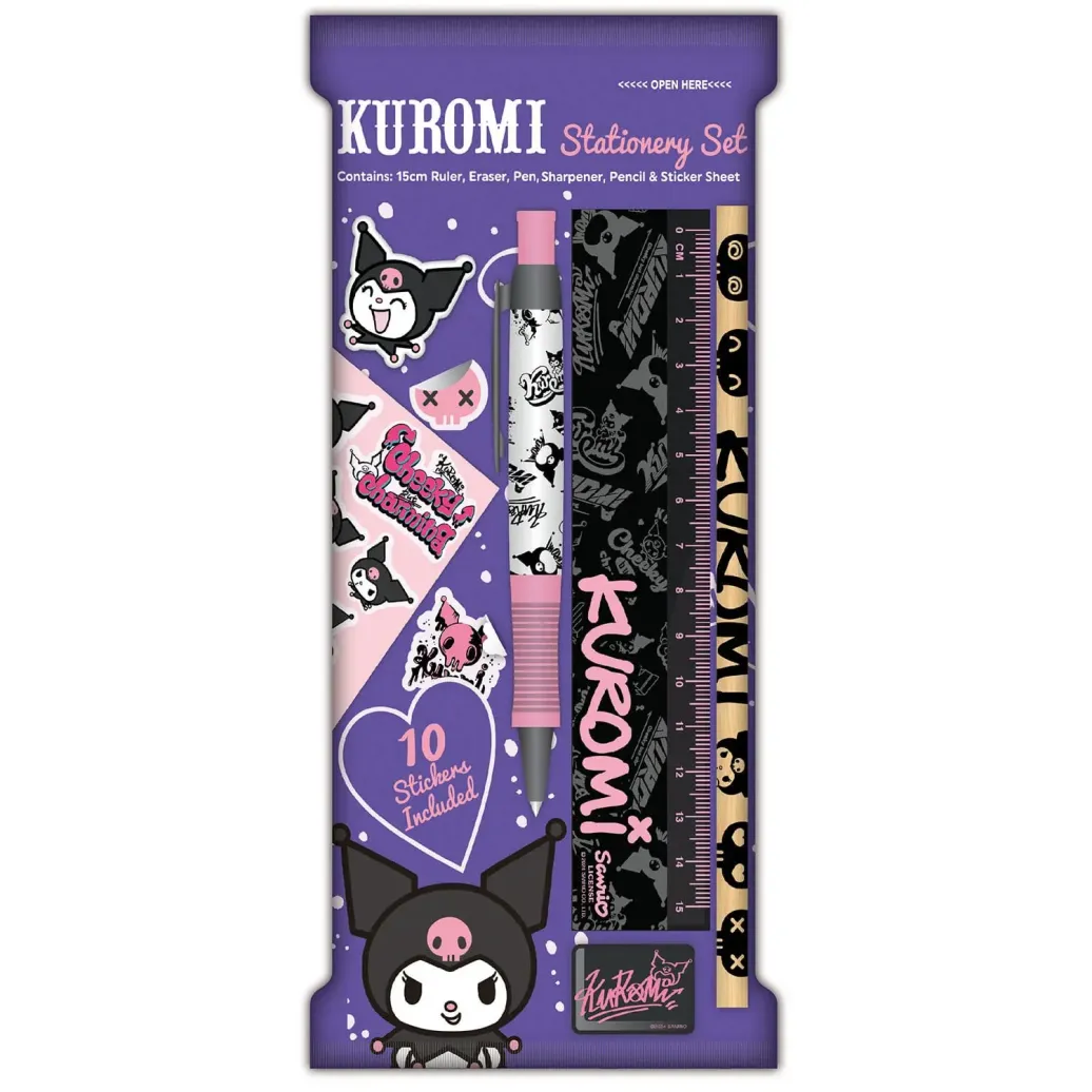 Sanrio Schreibset 6er-Pack Kuromi
