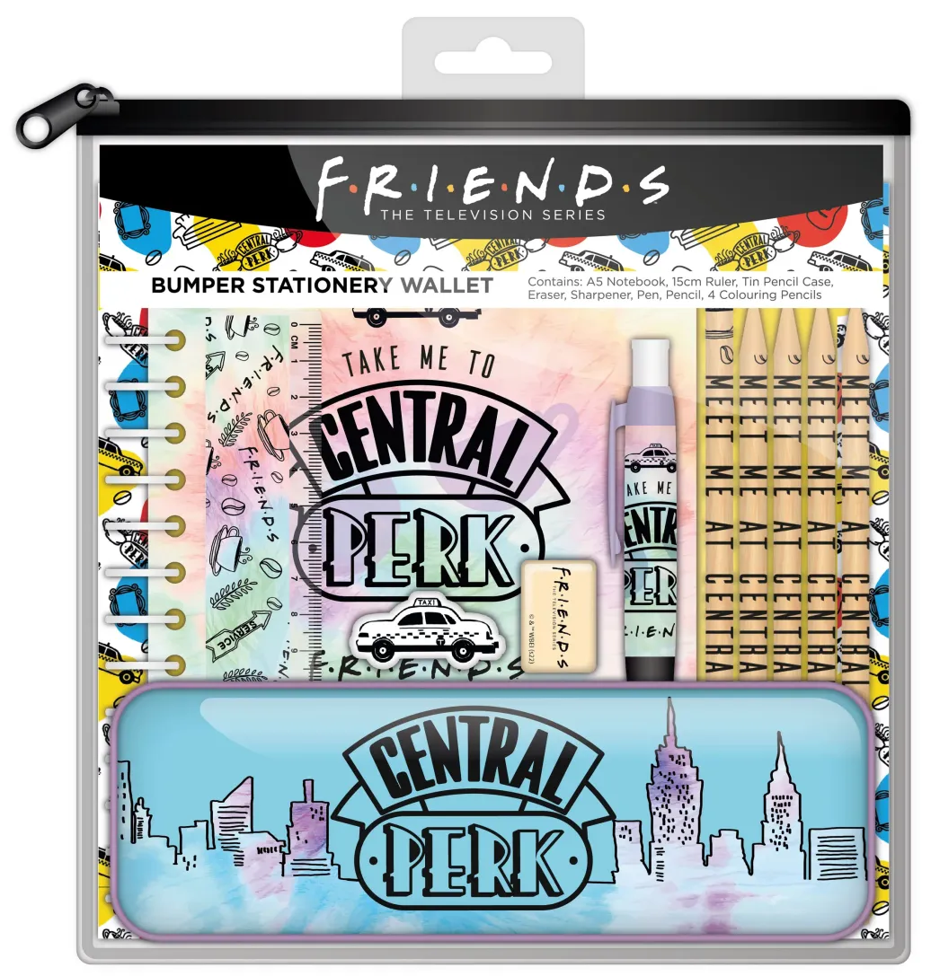 Friends Schreibset Bumper Wallet Tie Dye Umkarton (6)