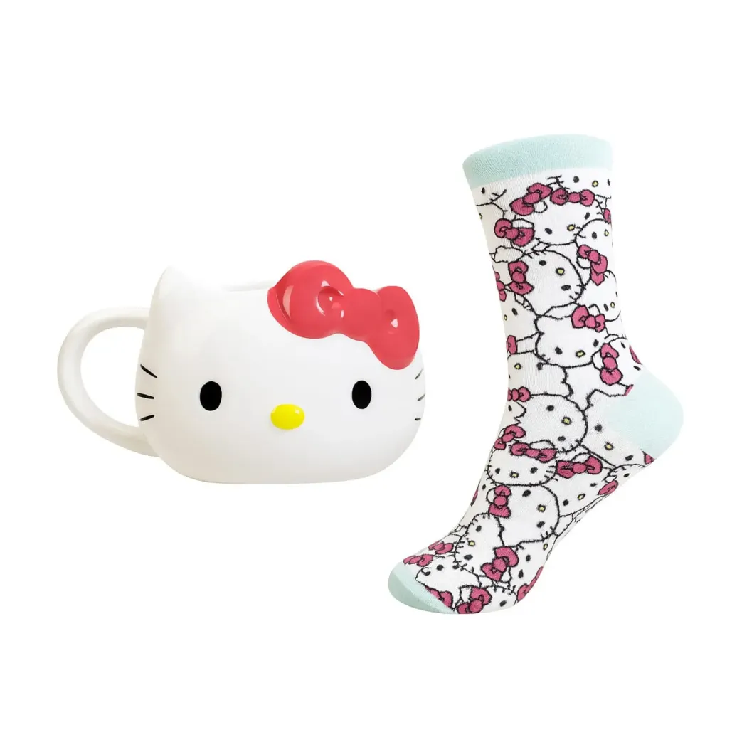 Sanrio Set 3D Tasse und Socken Hello Kitty 