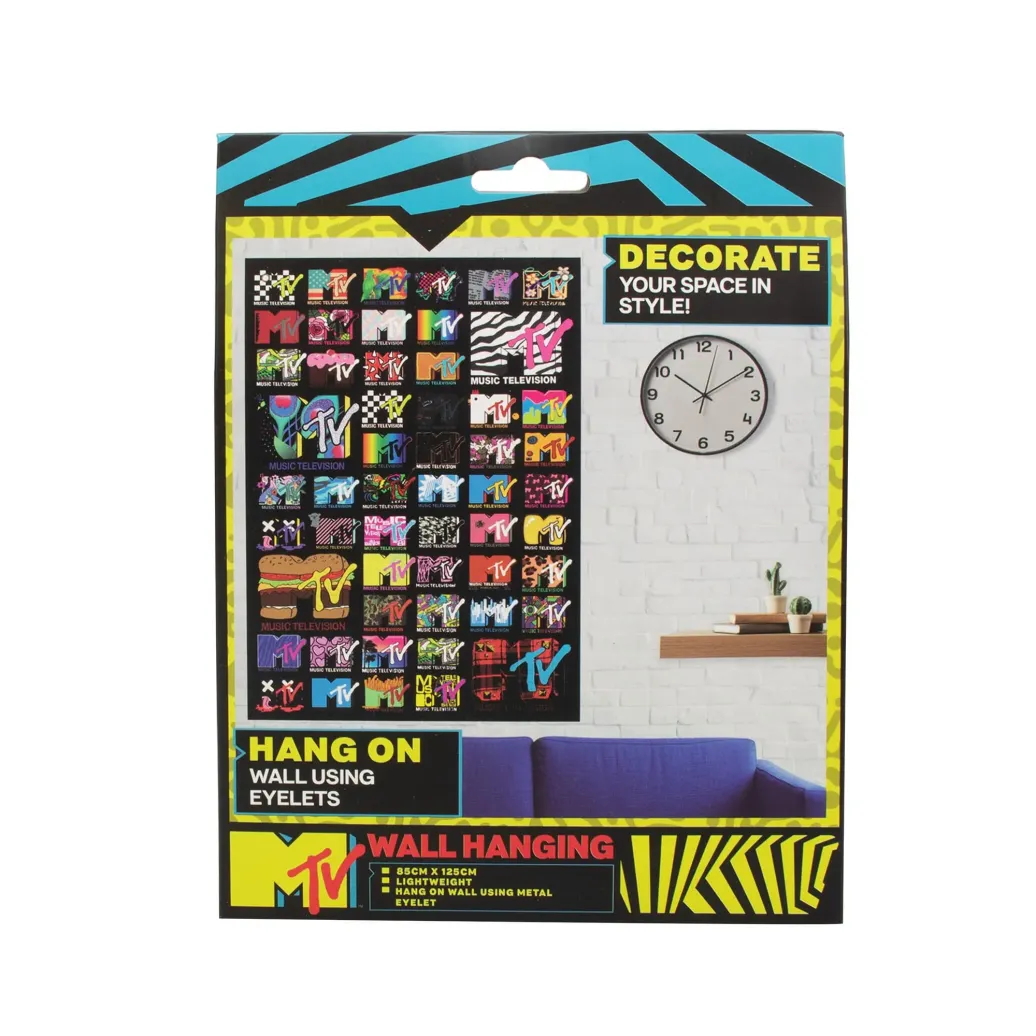MTV Wandbehang Logos 125 x 85 cm