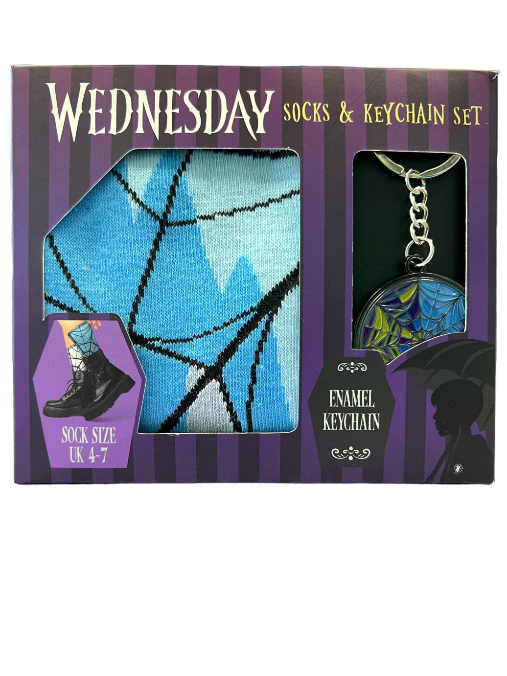 Wednesday Set Schlüsselanhänger und Socken