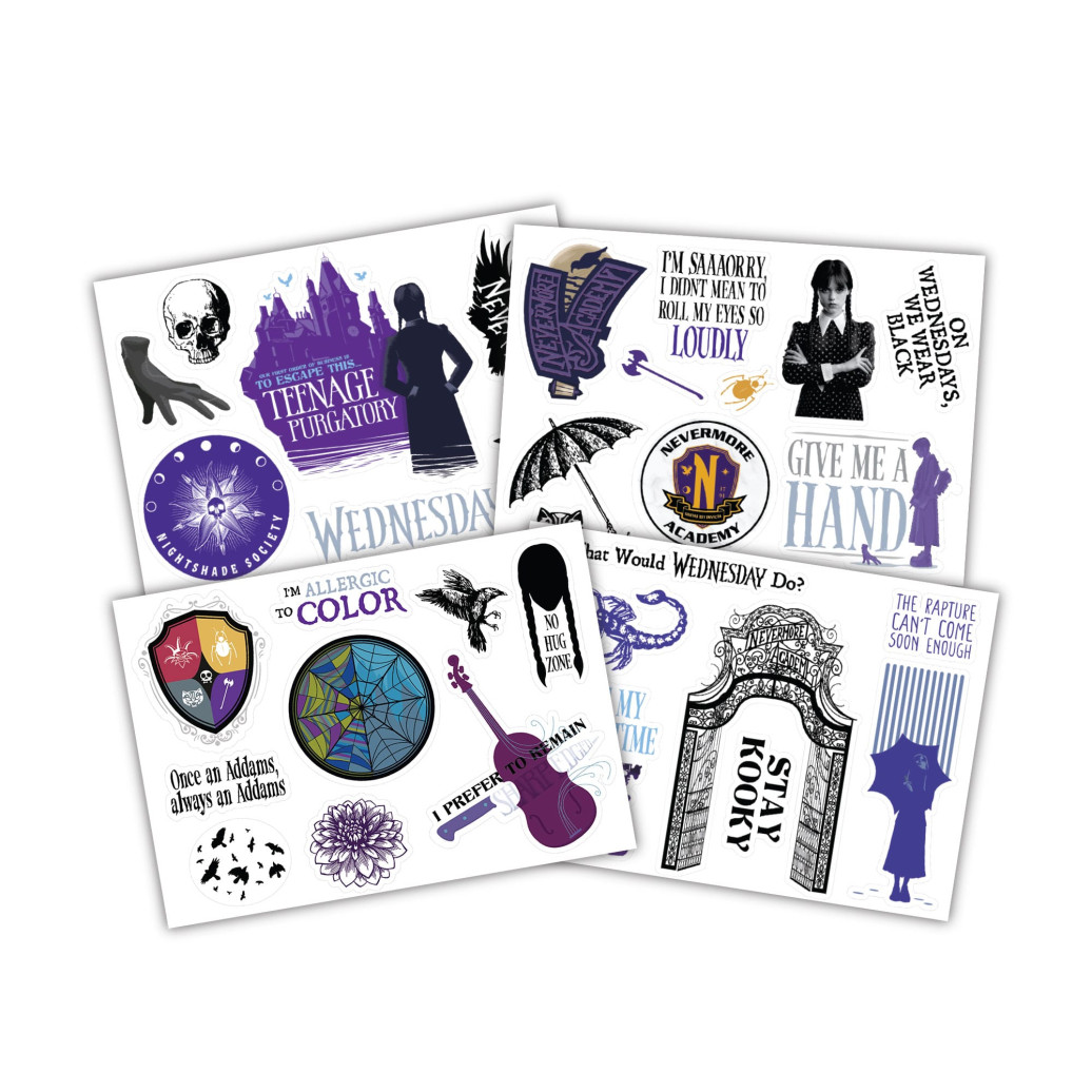 Wednesday Sticker Set Various 