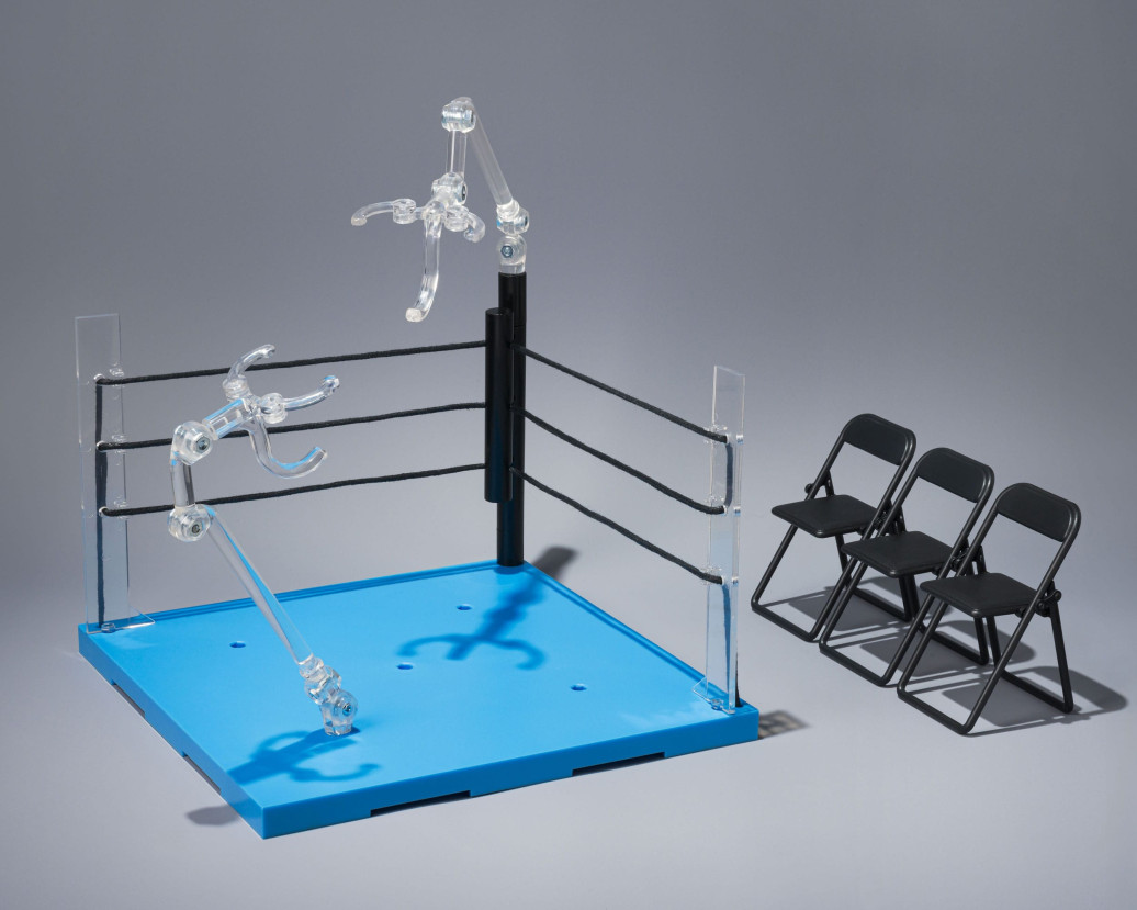 Tamashii Stage Actionfiguren-Zubehör Act Ring Corner & Folding Chair Set Neutral Ver.