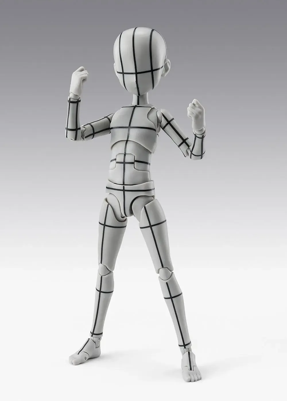 S.H.Figuarts Actionfigur Body-Kun -Ken Sugimori- Edition -Wireframe- (Gray Color Ver.) 13 cm