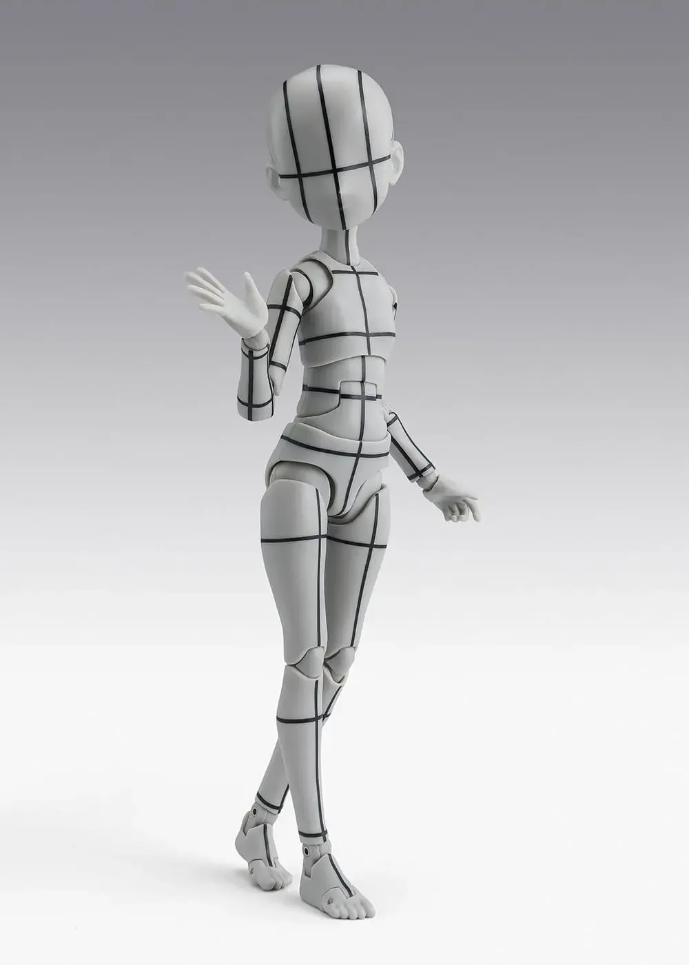 S.H.Figuarts Actionfigur Body-Chan -Ken Sugimori- Edition -Wireframe- (Gray Color Ver.) 13 cm