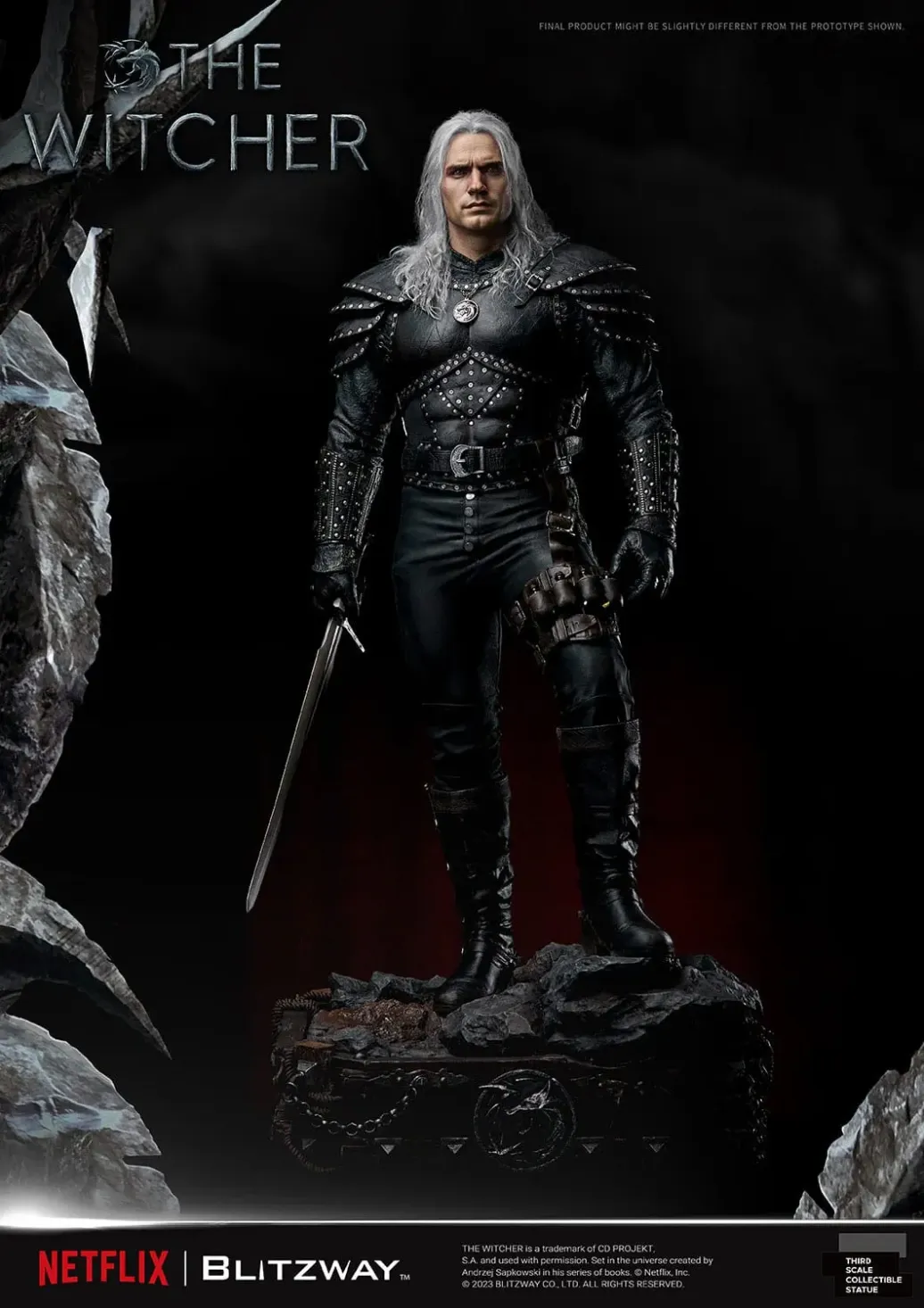 The Witcher Infinite Scale Statue 1/3 Geralt of Rivia 74 cm