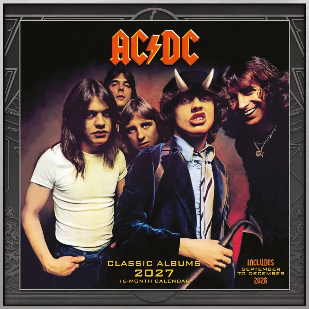 AC/DC Kalender Albums 2027 30 x 30 cm