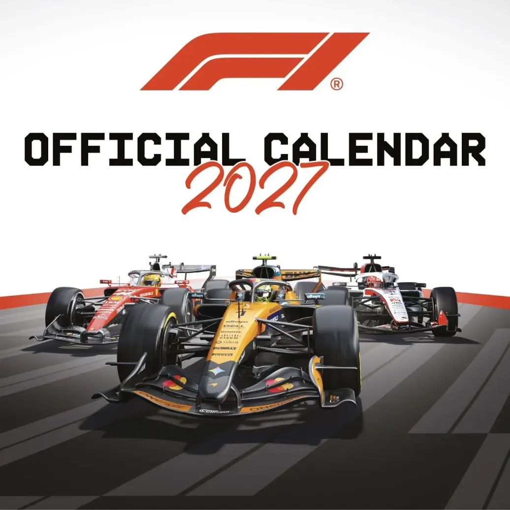 Formel 1 Kalender 2027 30 x 30 cm