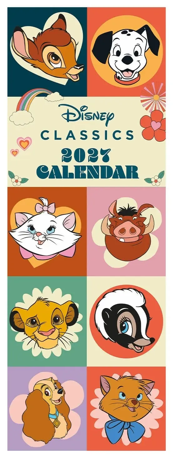 Disney Classics Kalender 70s Feeling 2027 42 x 15 cm