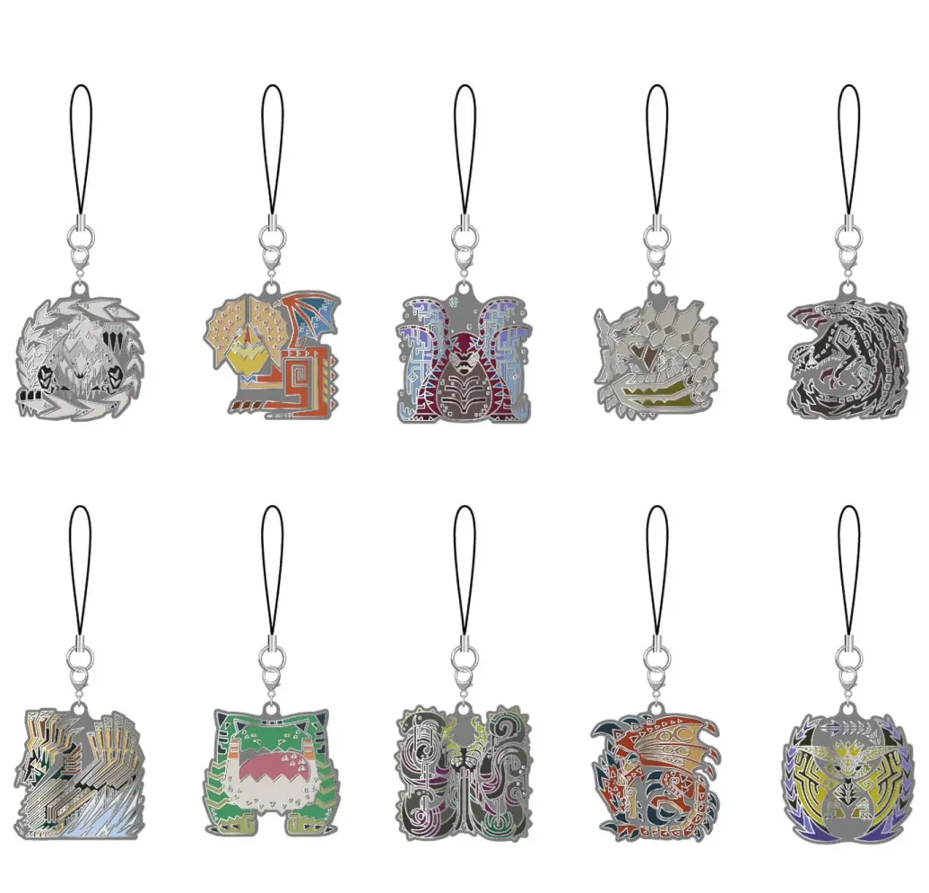 Monster Hunter Wilds Metall Schlüsselanhänger Monster Icon 5 cm Sortiment (10) 
