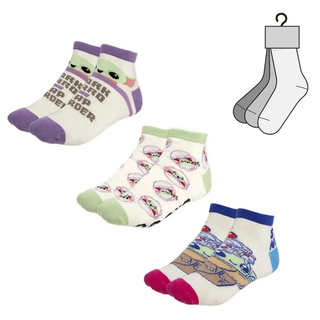 Star Wars The Mandalorian Knöchelsocken 3-er Packs Grogu Sortiment (6)