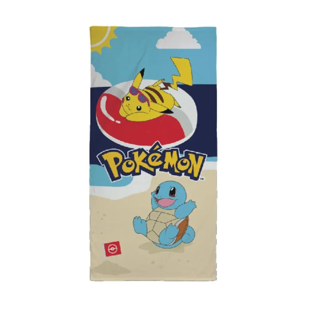 Pokemon Handtuch Pikachu, Schiggy 70 x 140 cm