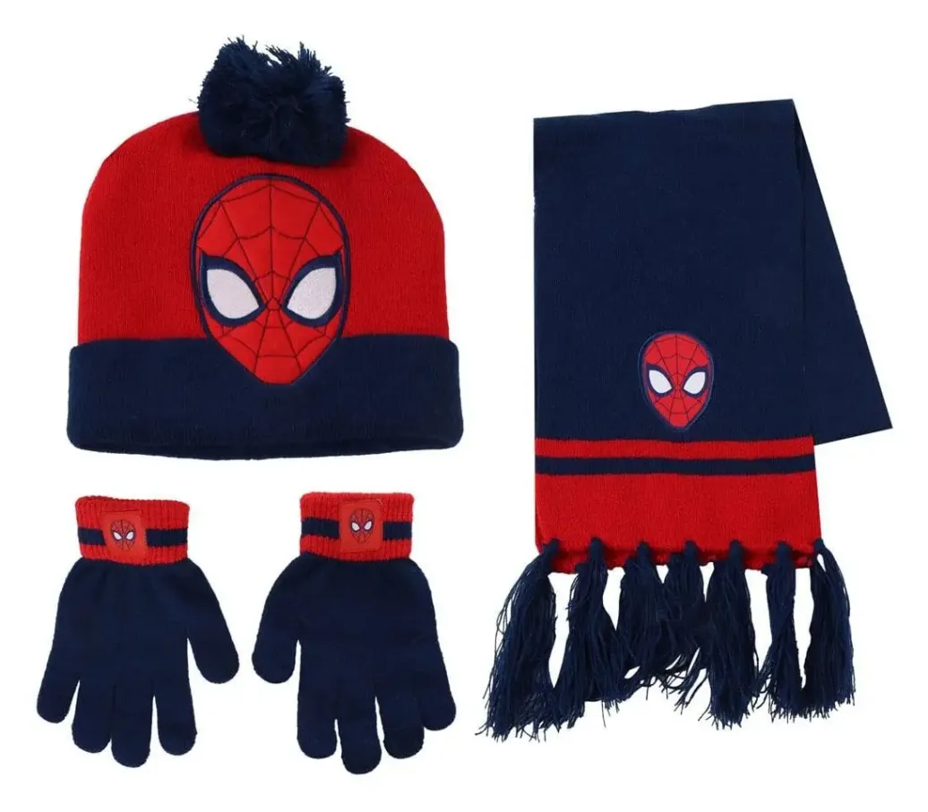 Marvel 3er-Set Beanie, Schal & Handschuhe Spider-Man
