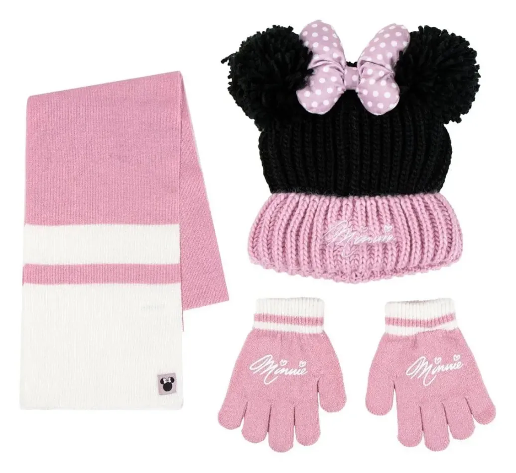 Disney 3er-Set Beanie, Schal & Handschuhe Minnie Mouse