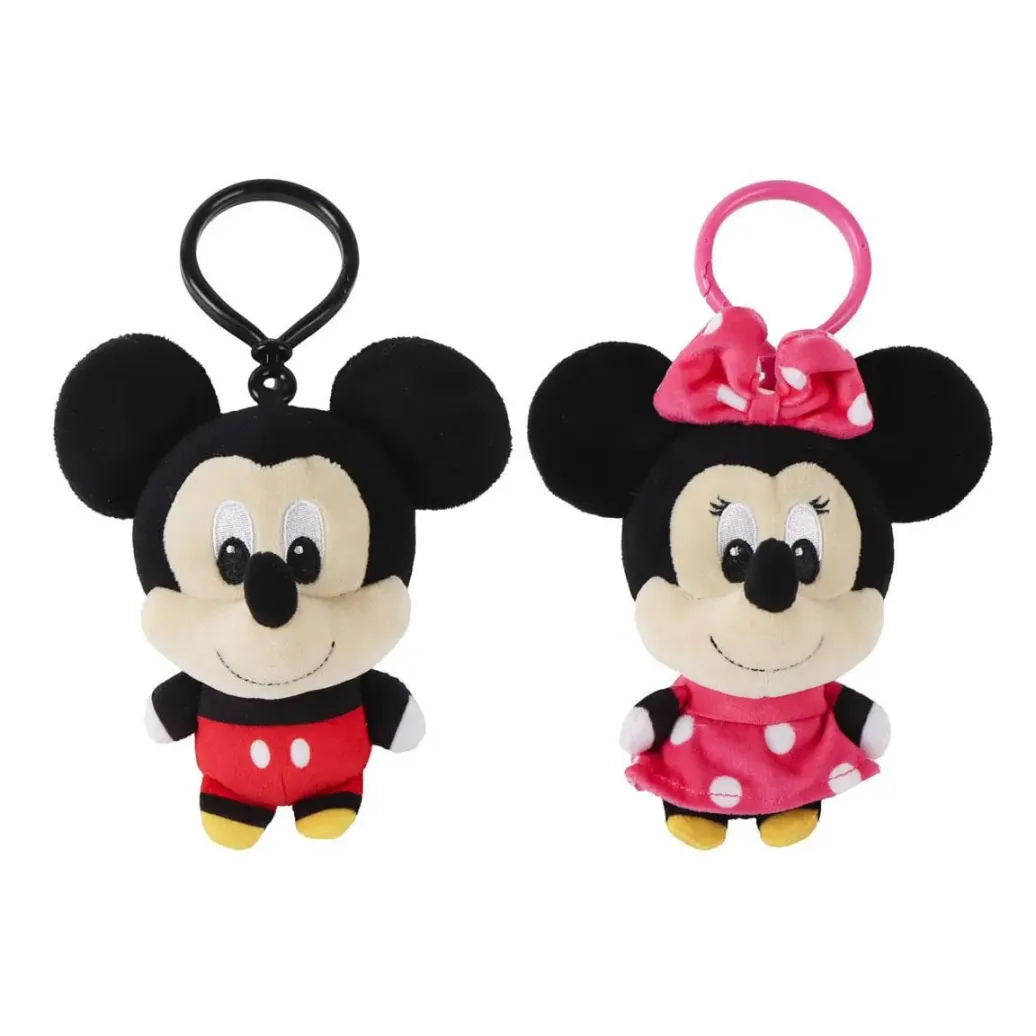 Disney Plüsch-Schlüsselanhänger Minnie & Mickey 12 cm Sortiment (24)     