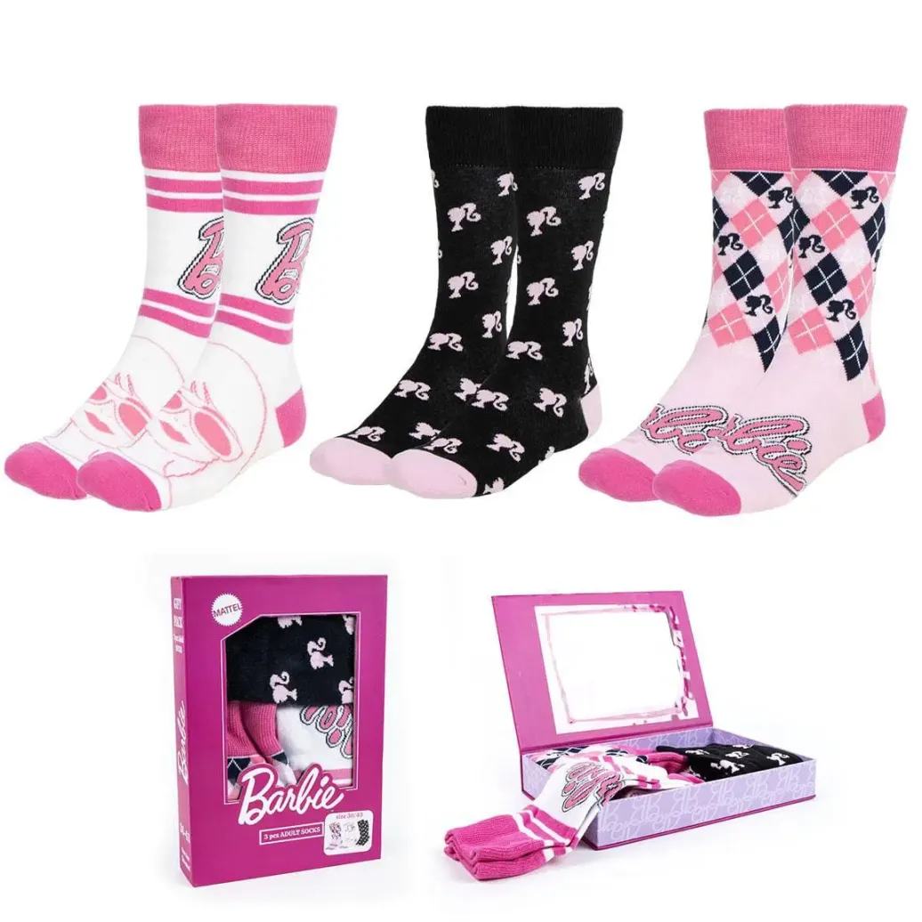 Barbie Socken 3er-Pack 36-43  