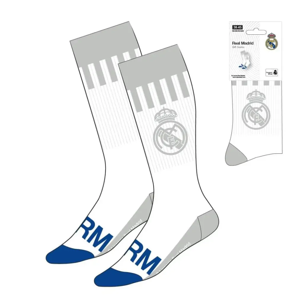 Fußball Socken Real Madrid White 38-45     
