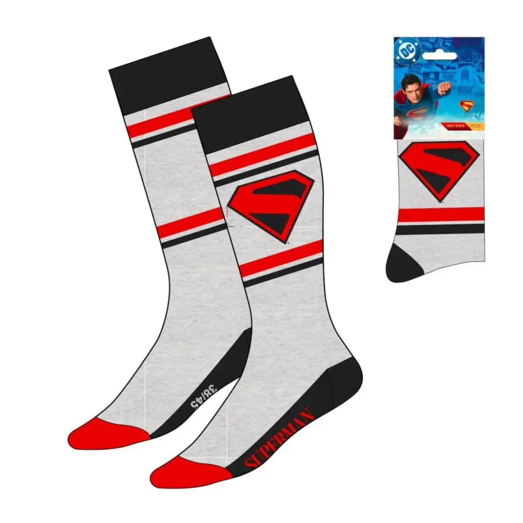DC Comics Socken Superman Logo Grey 38-45 