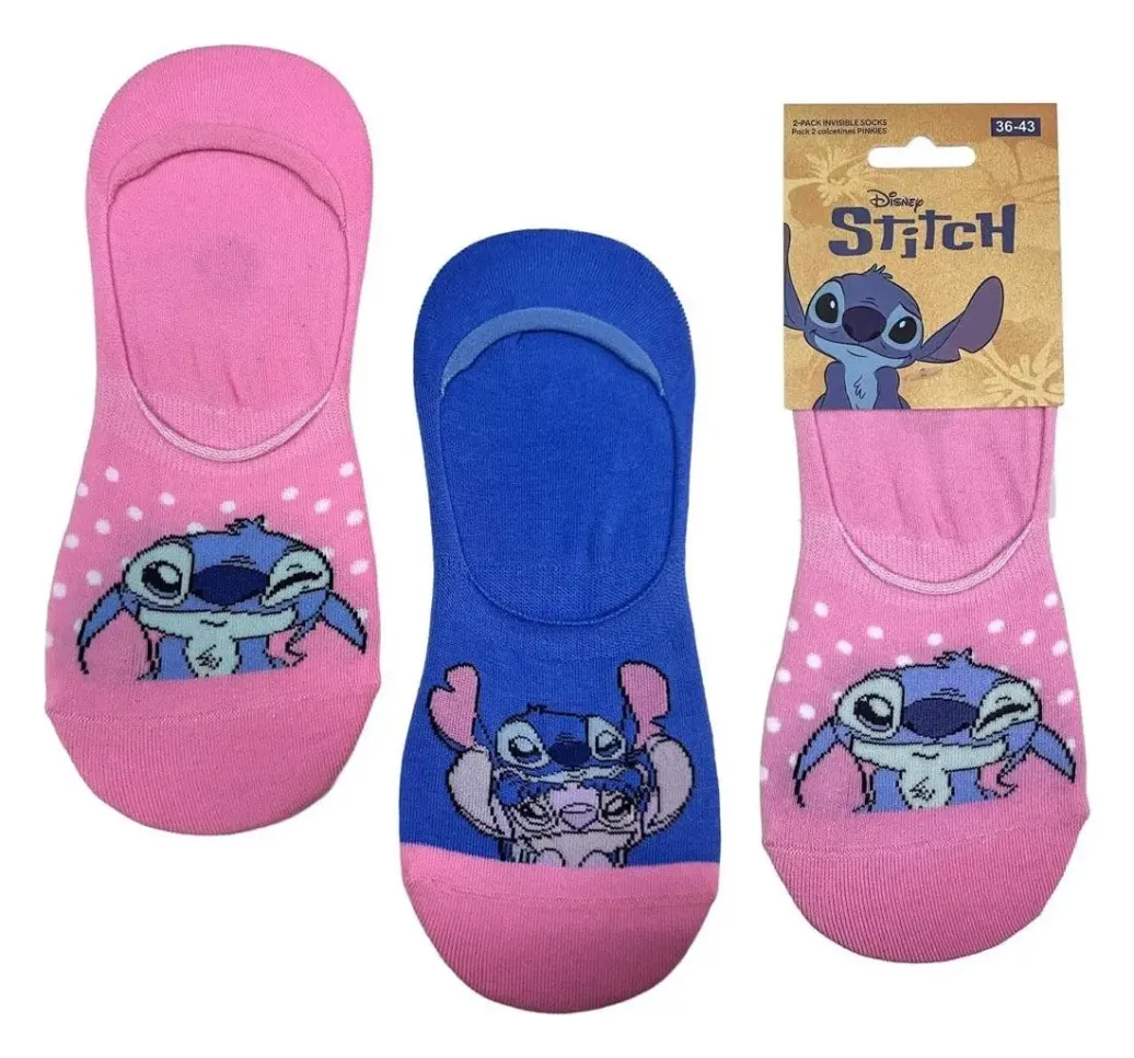 Disney Socken 2er-Pack Stitch Pinkies 36-43