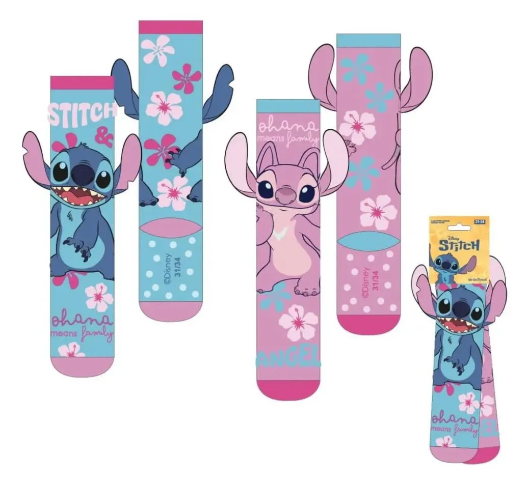 Lilo & Stitch Socken mit Applikationen Stitch 27-34