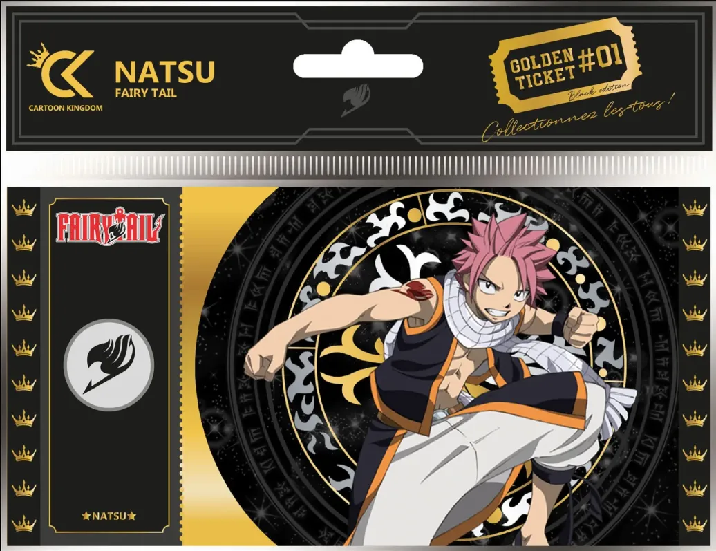 Fairy Tail Golden Ticket Black Edition #01 Natsu Umkarton (10)