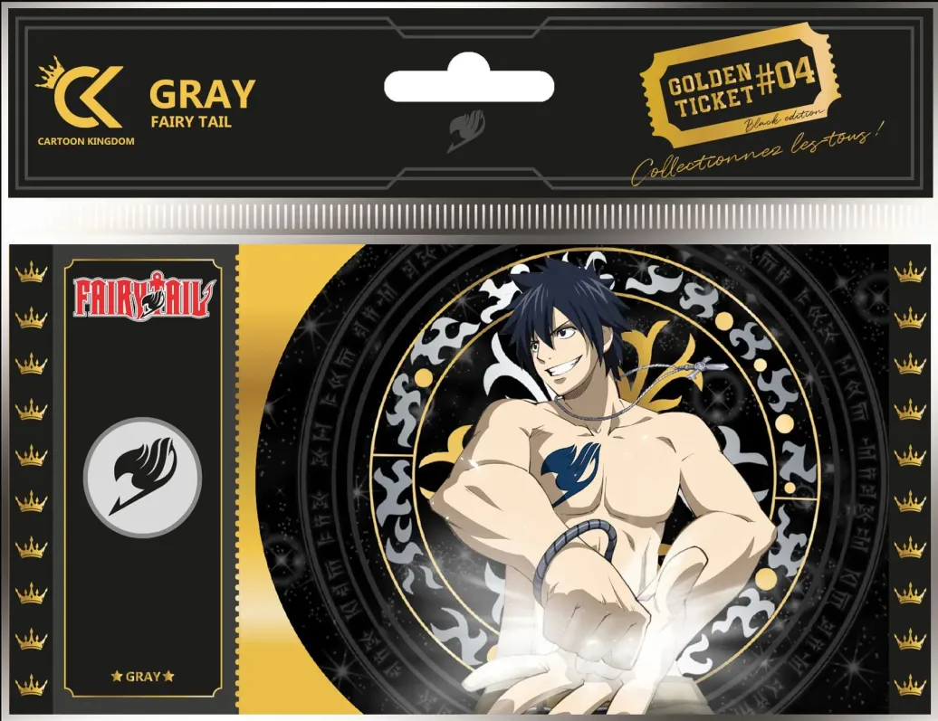 Fairy Tail Golden Ticket Black Edition #04 Gray Umkarton (10)